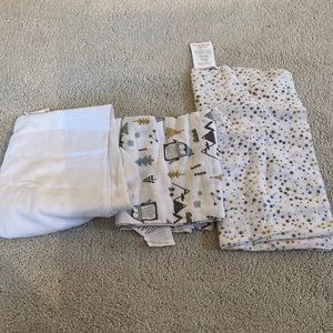 Three Cotton swaddles